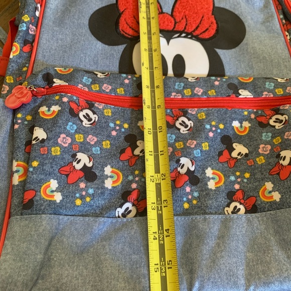 Disney Minnie Mouse Denim
Rainbow Backpack NWT - Picture 8 of 9